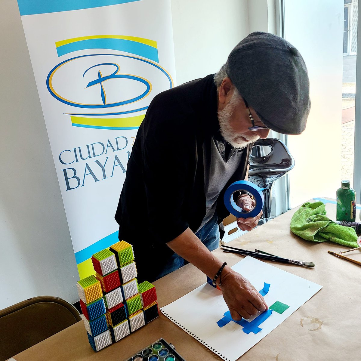 EEmergente's tweet photo. Taller inspirado en la exhibición Esquemas y Horizontes de Ludwig Medina #Bayamonesarte https://t.co/sztPFjnafE