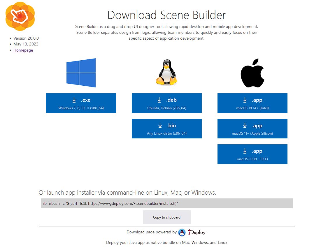 Raumzeitfalle's tweet image. #JavaFX #OpenJFX #SceneBuilder Hello friends of JavaFX, SceneBuilder 20 is now also available via #JDeploy.

jdeploy.com/~scenebuilder