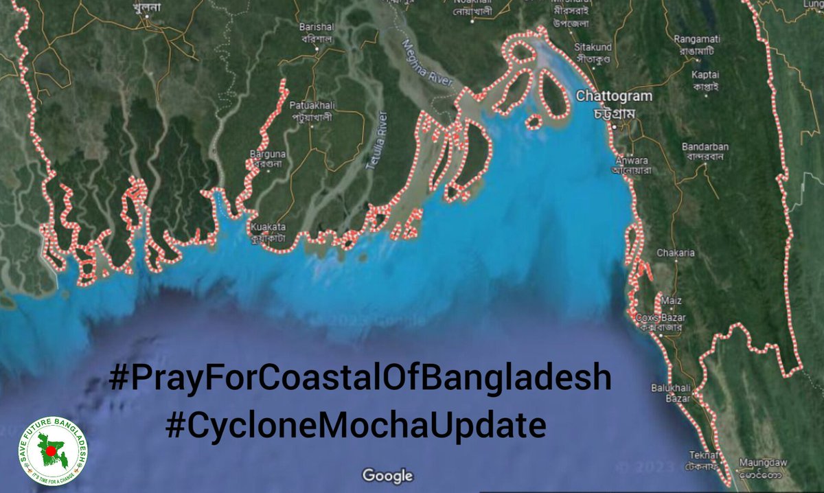 SaveFutureBd's tweet image. #PrayForCoastalOfBangladesh 🇧🇩
#CycloneMochaUpdate | #BangladeshAlreadySuffering | 
#SaveFutureBangladesh | 🌡️
