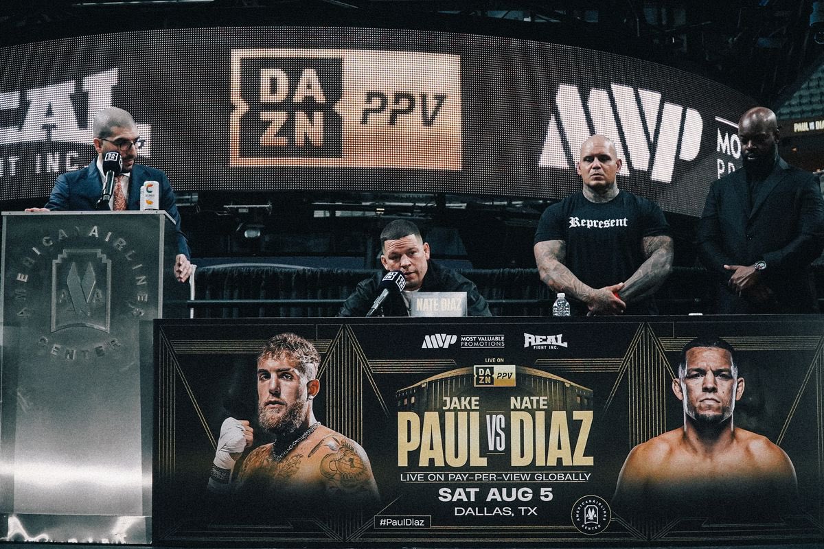 Finally watched some of the presser and Nate’s right they needed fans, shit sounds boring and dull without fans. #DiazvsPaul