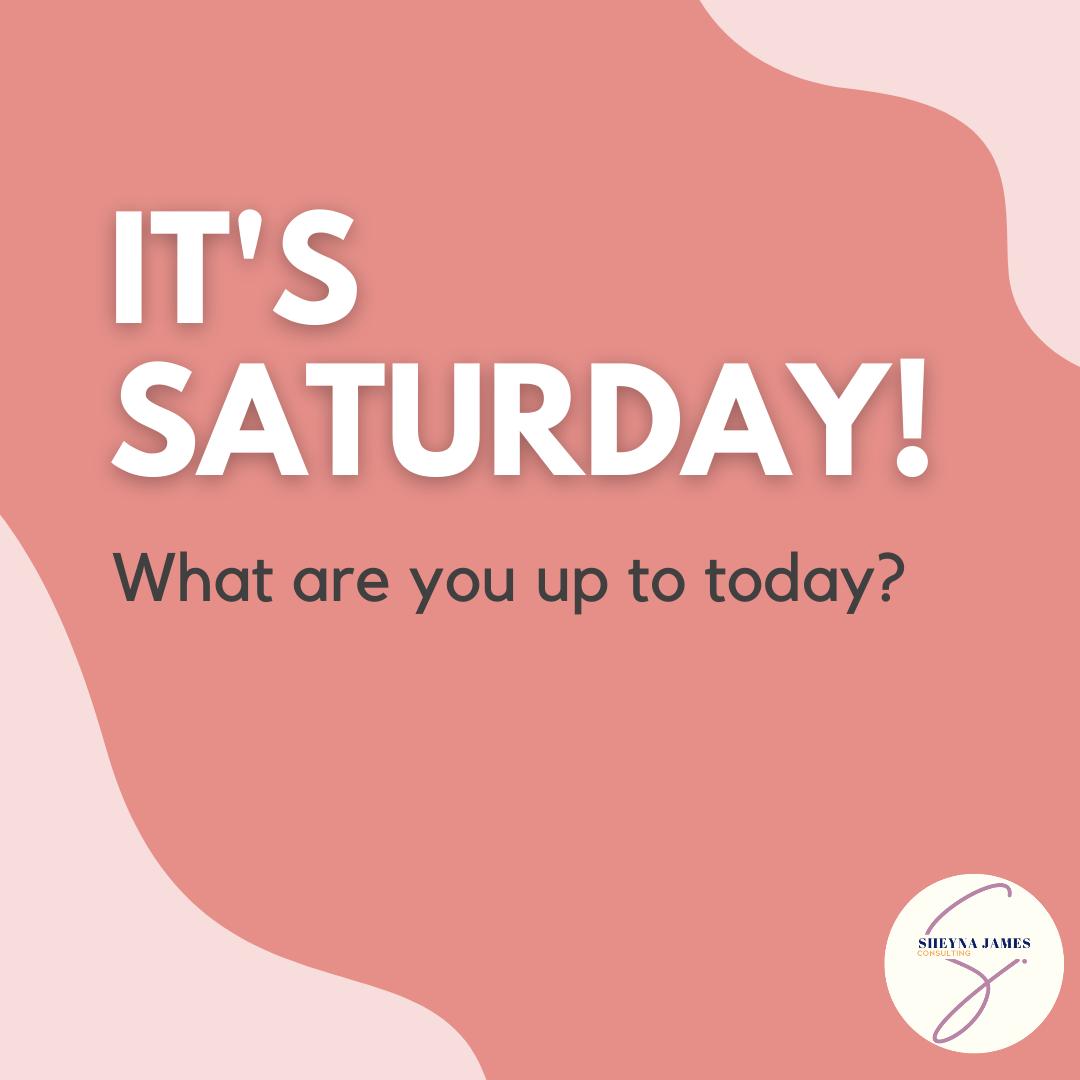 PastorSheyna1's tweet image. It's the best day of the week! Happy Saturday everyone! Whether you're hitting the gym, spending time with family, or just enjoying some well-deserved downtime, let us know how you're spending your day! #saturdayvibes #weekendmood #funfilled