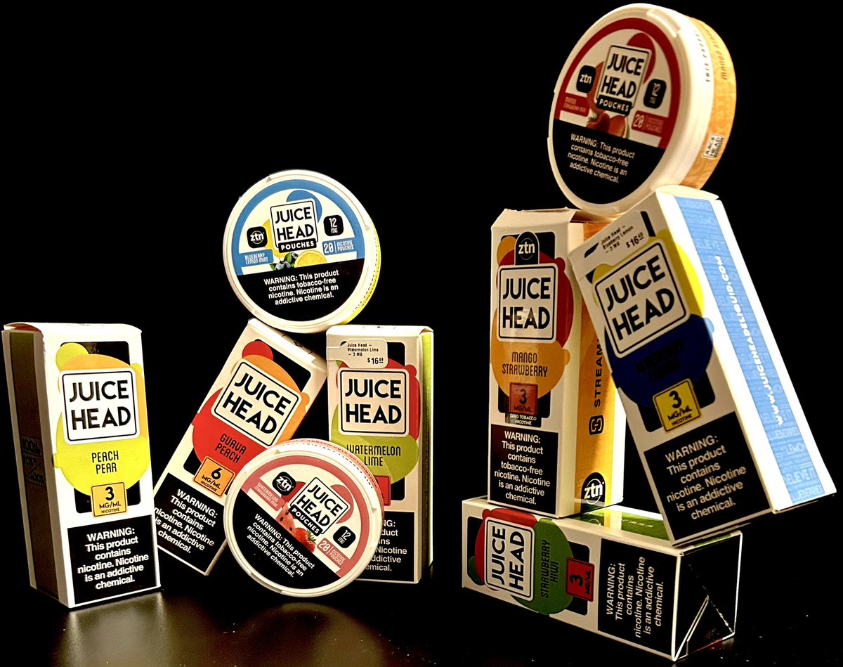 LUXSnC4545's tweet photo. Free base #Juicehead only $15 a bottle !! Nicotine pouches $5.99 !! Visit LUX smoke&amp;cigar for all the lowest prices on e-liquid, nicotine products and disposables #luxsmokeandcigar #eliquid #vape #boxmod #freebase #saltnic #juicehead #zeus #voopoo #vaperesso #smoke #cigar #sale https://t.co/1RlR0Djwx8