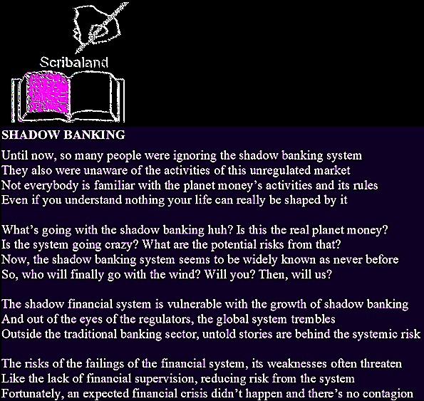 scribaland1's tweet image. #Scribaland1 SHADOW BANKING
After the storm…the storm or big bang of the planet money?#lyriques #maitre #maitres #maitresse #maitresses #maisondedition #maisonsdedition #manuel #manuels #manuscrit #manuscrits #Z #maternelle #maternelles #matiere #matieres #memoire #memoires #mot