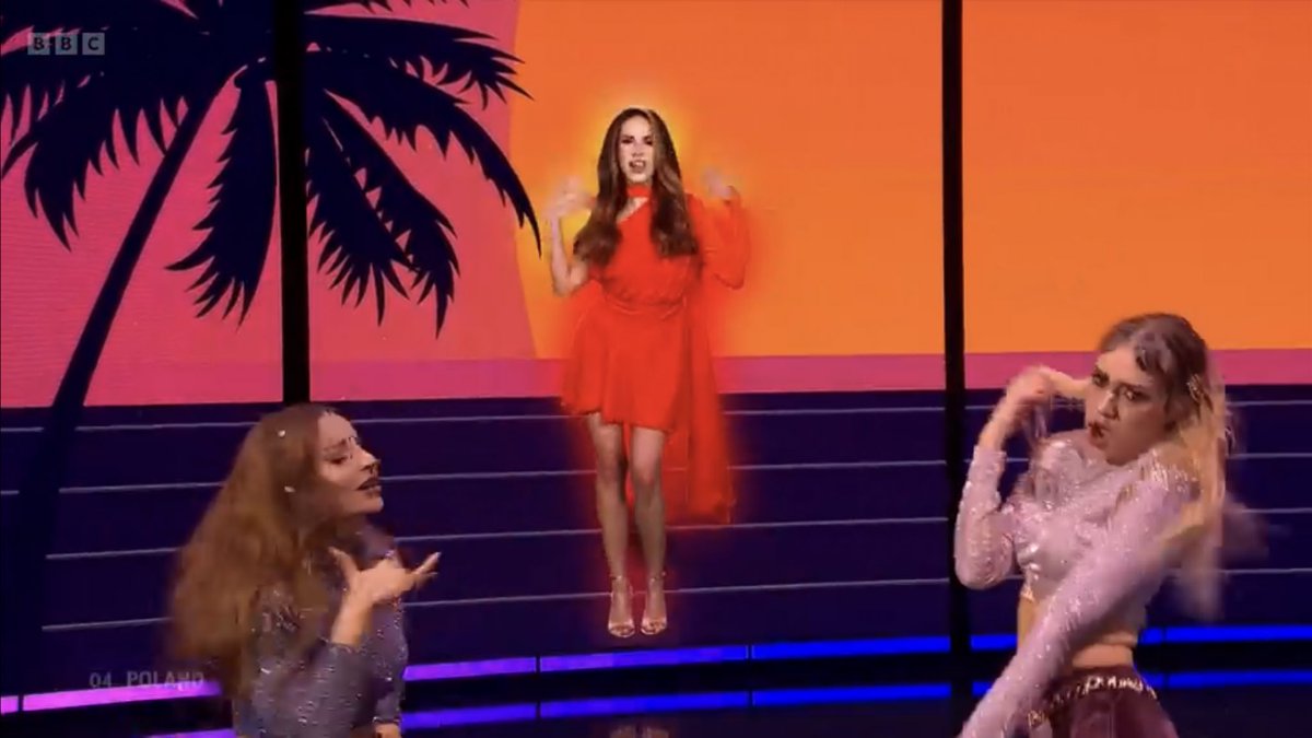 Whoever chose these graphics for Poland should be fired immediately 😂 #Eurovision #Eurovision2023