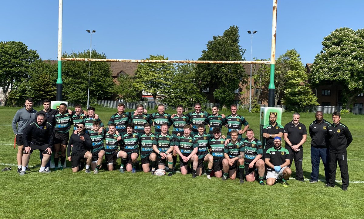 stpetersrfc's tweet photo. The Rocks are going up, the Rocks are going up … what a day , what a match,standing room only down the Harlequins 🖤💚Great win today to secure promotion with both teams giving it their all but Rocks awesome defence and strength in attack helping them to secure a 31-28 win 🖤💚 https://t.co/zGrFvLeZbX