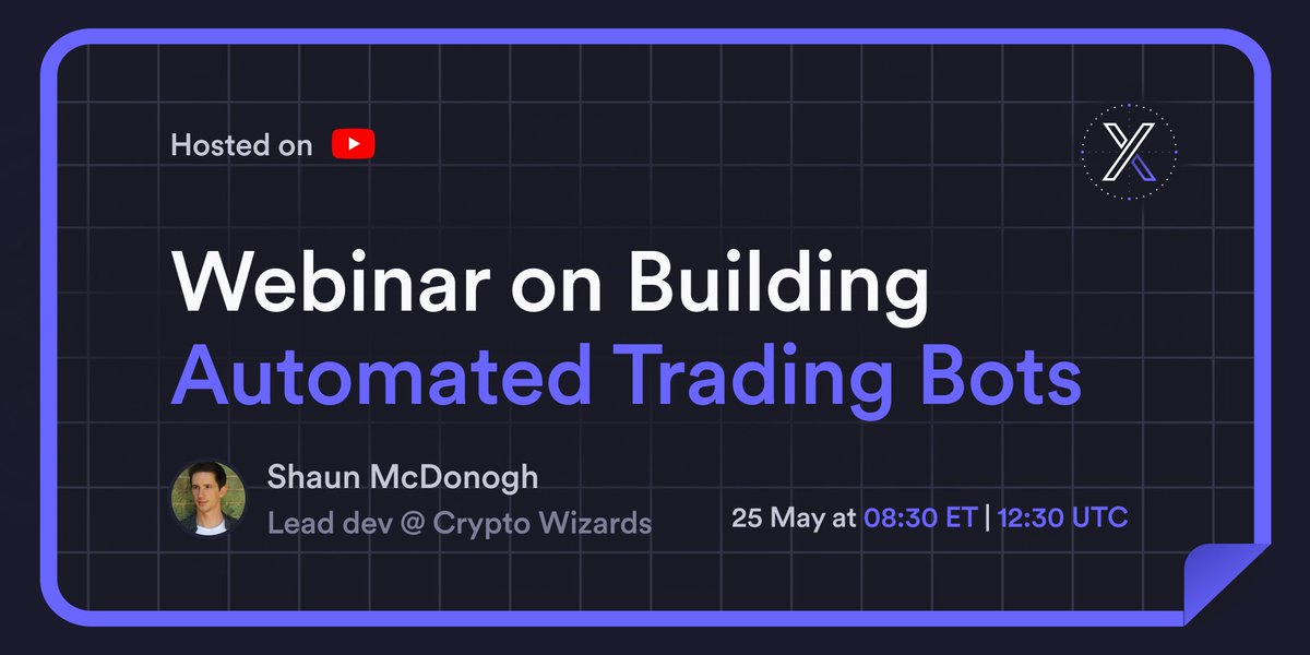 dydx_grants's tweet photo. 1/2

Get exclusive insights on building automated crypto trading bots! 🤖📊

✅ Insights from Shaun McDonogh, Lead Developer at Crypto Wizards
✅ Arbitrage, bot building, trading principles
✅ Exclusive course materials &amp; tools!

🎁 Bonus for attendees! https://t.co/5momEQSQQN
