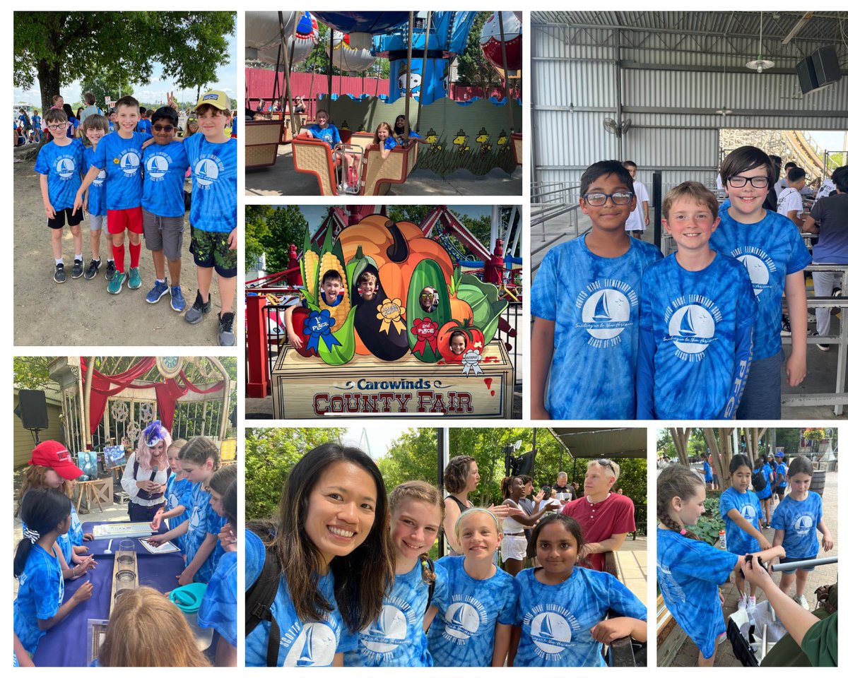 amcmanus612's tweet photo. Our fifth grade field trip to Carowinds was a success! Thanks to all the chaperones who made it possible ❤️ We appreciate your hard work and patience. Our sailors had the best time! @ScottsRidgeES https://t.co/1hnNIT9a3x