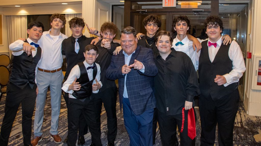 Squad representing at the Junior Prom.