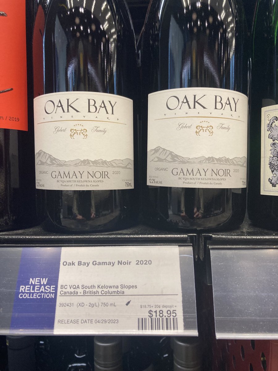 terroirtoronto's tweet image. Need a light &amp;amp; fruity red #wine to celebrate #MothersDay?!? OAK BAY GAMAY NOIR, $18.95 @LCBO #Vintages is a great choice! #organic #family owned &amp;amp; #Canadian too … a few more things your #Mom would be proud of you for!!🙂