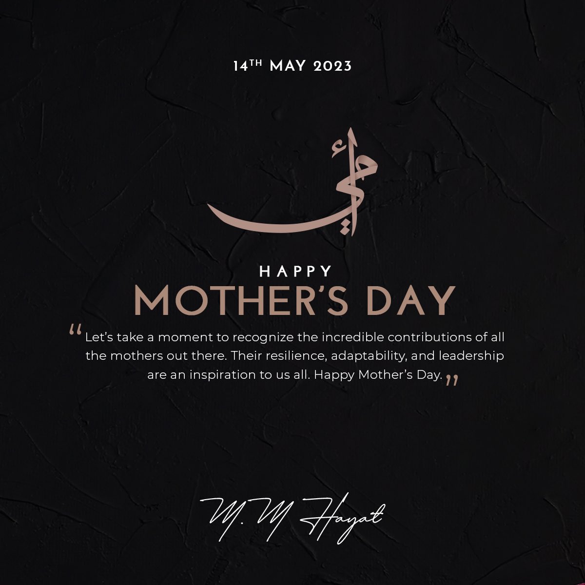 As we celebrate Mother's Day, I want to take a moment to recognize the incredible contributions of all the mothers out there. Whether you are a stay-at-home mother or a working mother, your role in shaping the lives of those around you cannot be overstated.

Your resilience,