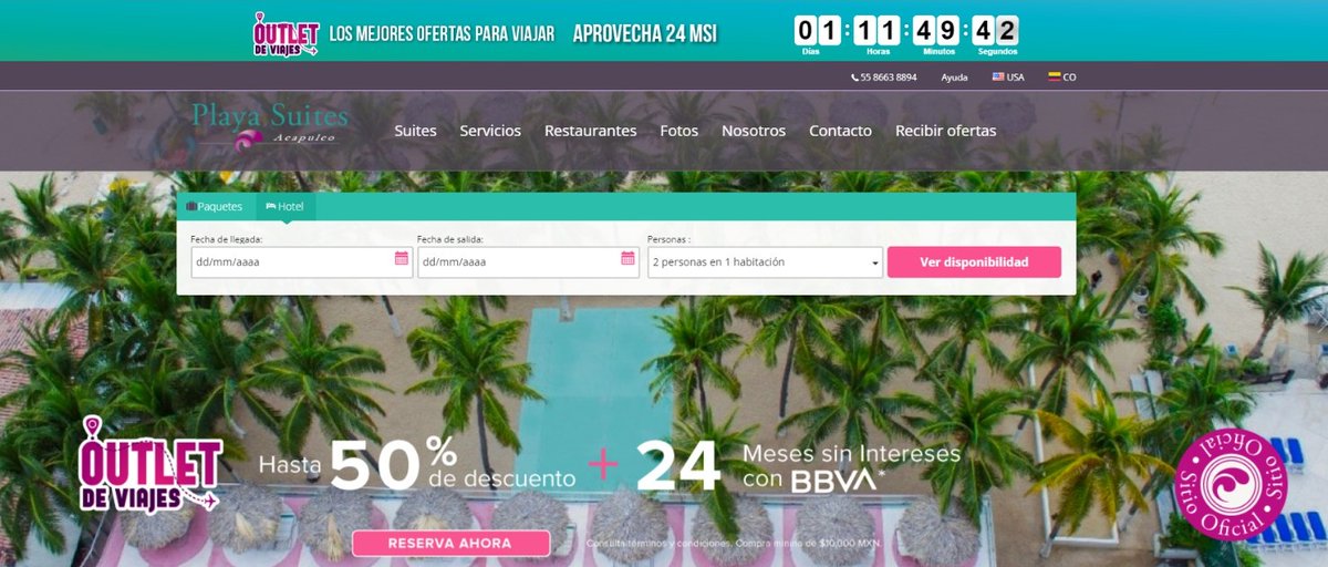 Reserva tus viajes del 12 al 14 de Mayo en el World Trade Center de #CDMX durante el Outlet Viaja y Vuela. 🌎🙌🏻
Visita nuestra pagina oficial: playasuites.com.mx