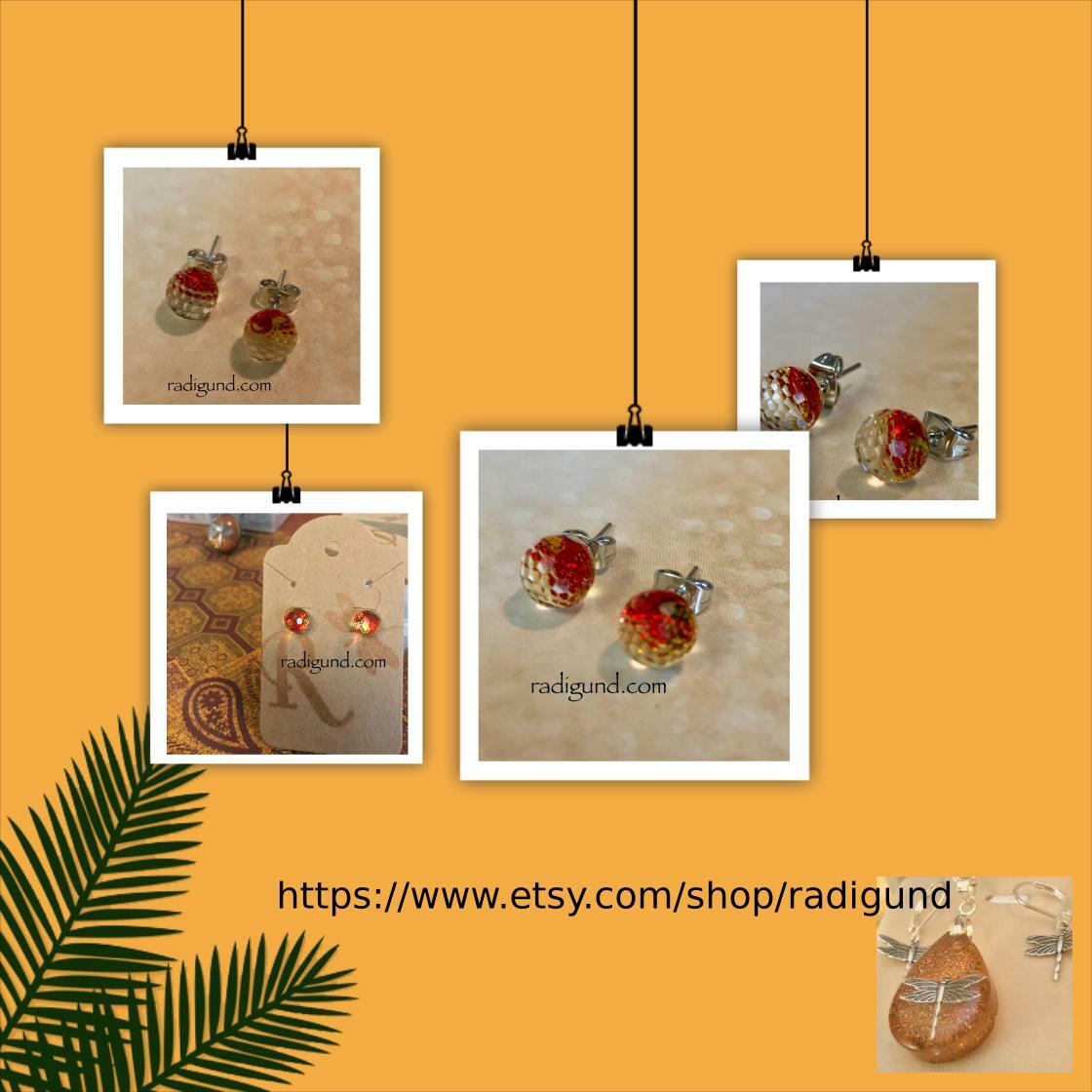 🐕 Big deals! Amber Stud Earrings~ Stainless Earrings~Silver Earrings~Sparkle Earrings only at $7.00 on etsy.com/listing/565049… Hurry. #OrangeEarrings #FacetEarrings