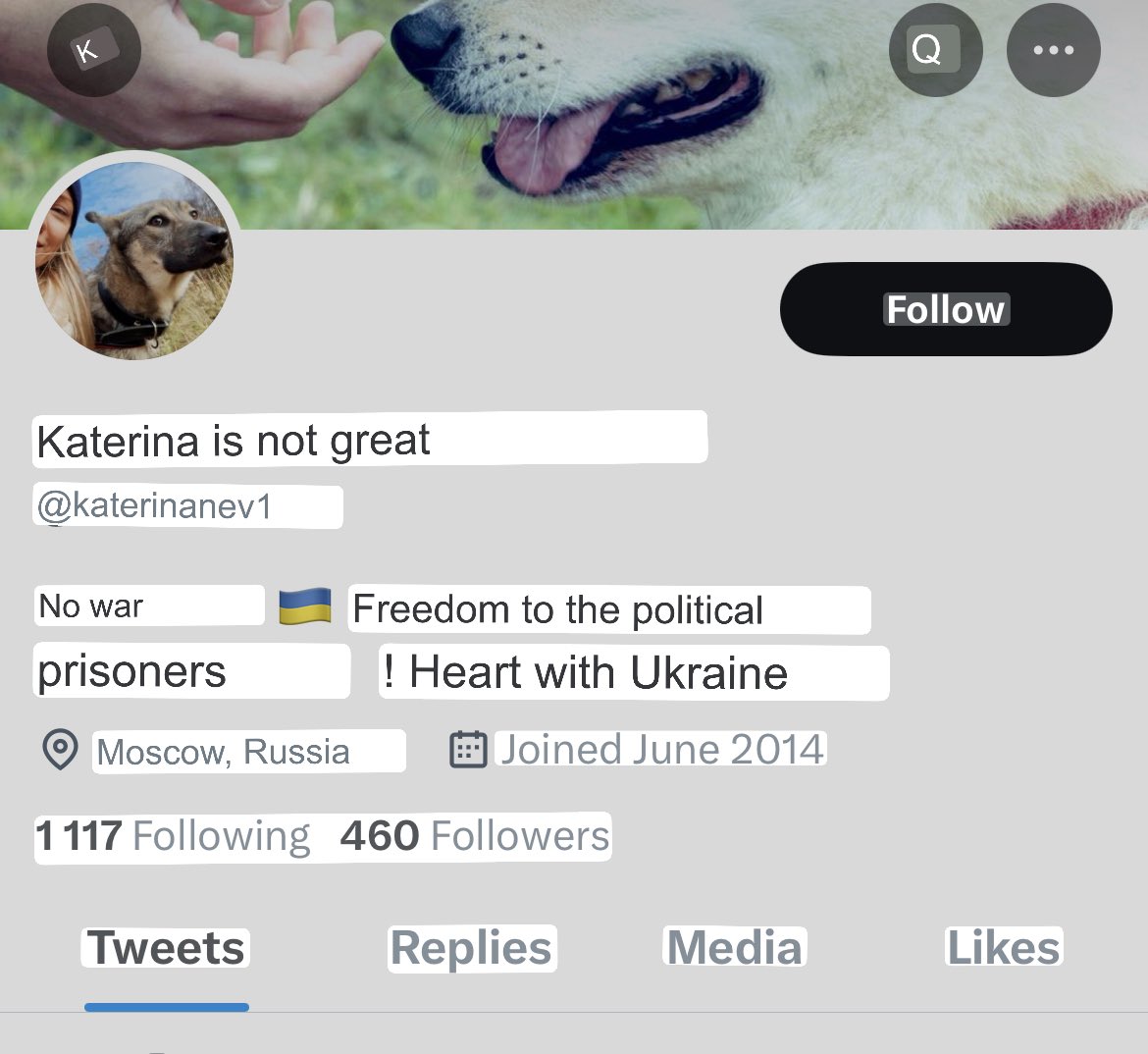 Every time a 🗑🇷🇺#nowar account appears in the comments I try to scroll down their feed as far as I can to see how much they really write about Ukraine. 
They don’t write about Ukraine - best option. 
They complain about Ukrainians and bash them - most common. 
So much #notowar