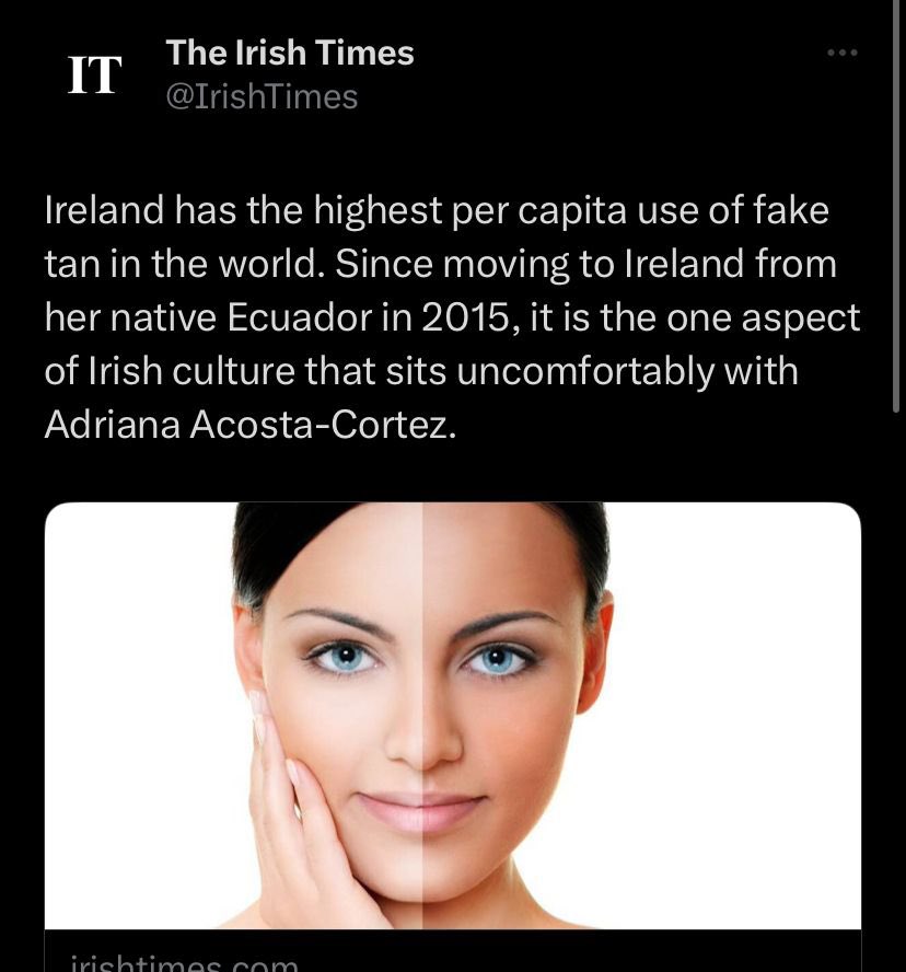 And now I’m confused, like… does Adriana even exist? Is she from Ecuador as the article suggested? I was upset that an Ecuadorean (like me) dared to write something like that and to have the nerve to have blue hair… but this??? I need an <a href="/IrishTimes/">The Irish Times</a> explanation!