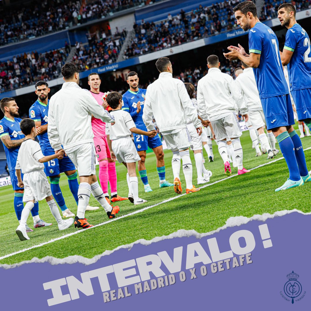 INTERVALO! Real Madrid 0 x 0 Getafe
