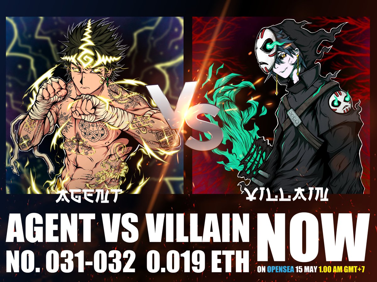 passanut's tweet image. ⚡️NEW DROP #031-032
1. retweet this post
2. join discord
3. You can choose any character that you like in the collection between No. 001 - 030 and tell us that what do you like about him. The comment that most impressed us will get 50% discount for the character that you choose.