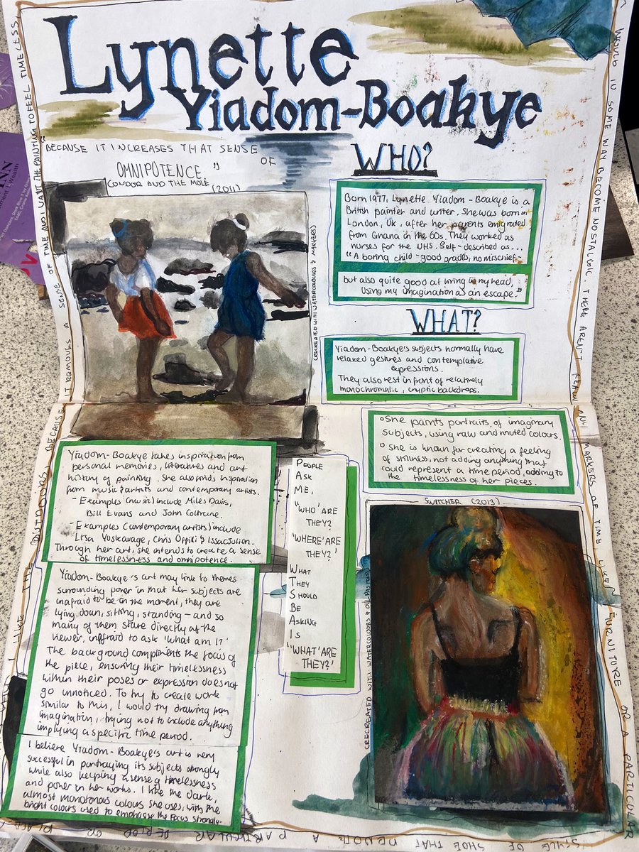 Couldn’t believe these Year 8 &amp; 9 artist research homeworks handed in this week! 🤩 incredible effort at KS3! 🙌🏻🎨 #artteacher #arted #arteducation #artistresearch #art #edutwitter