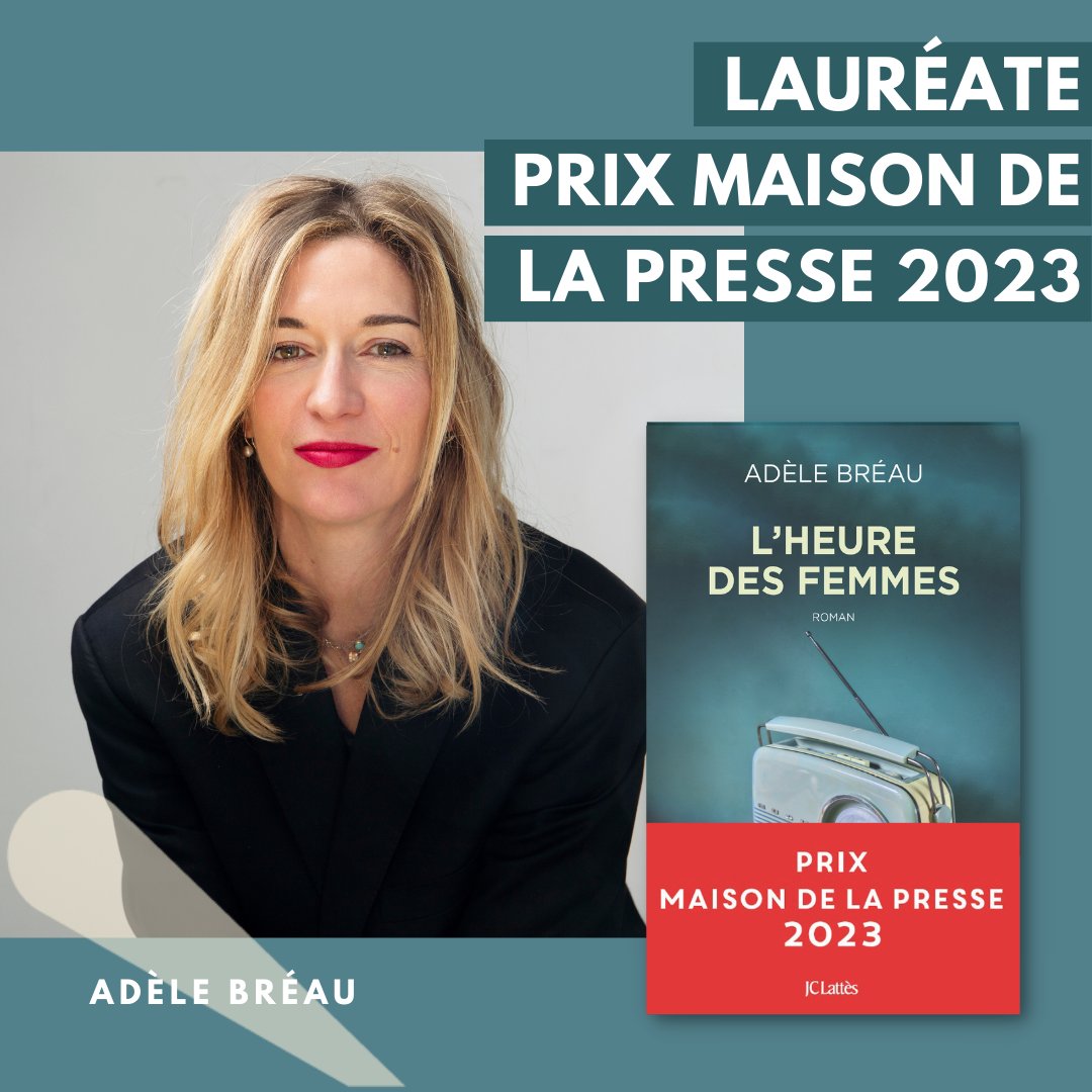 👏 Bravo à <a href="/TheAdele32/">Adèle Bréau</a> qui remporte le #PrixMaisonDeLaPresse pour son roman #LHeureDesFemmes !

💜 Dans ce roman porté par la figure de Menie Gregoire, sa grand-mère, Adèle Bréau sublime son talent pour écrire les femmes.

👉 Découvrir le livre : fal.cn/3ye78