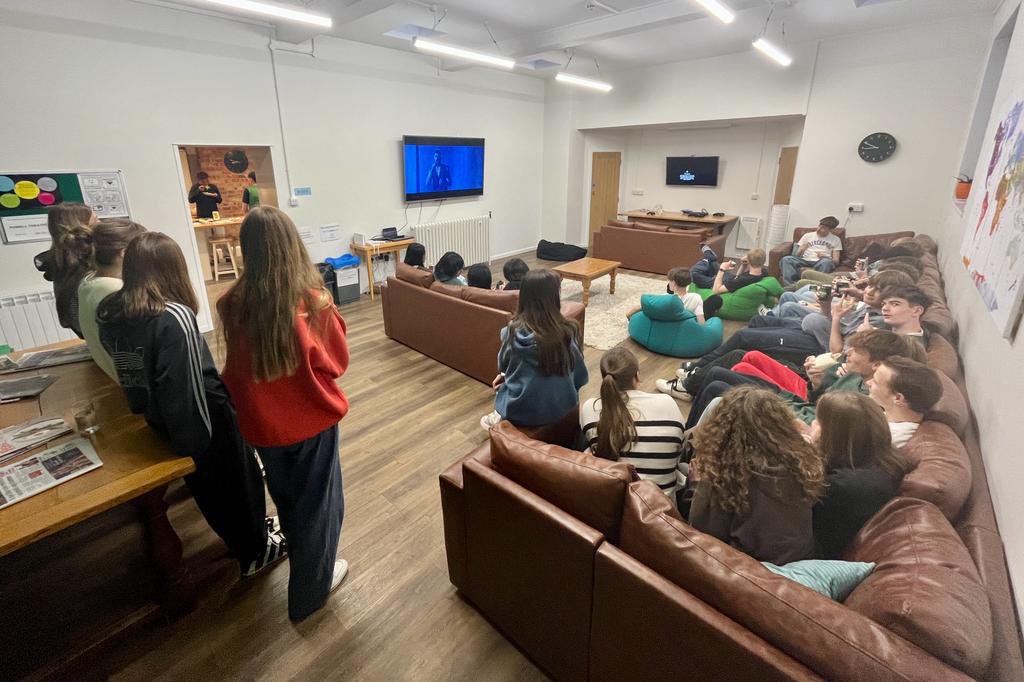 After some games outside the 4th form have retired inside with their friends from <a href="/SG_AEast/">Sherborne Girls Aldhelmsted East</a> to eat delicious food and watch a bit of Eurovision!