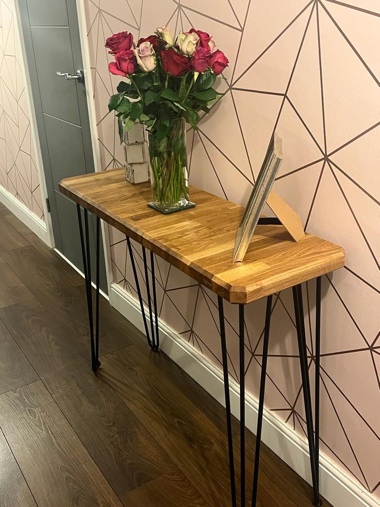 My wife Jules is starting a new venture making bespoke sized hardwood furniture of all shapes and sizes more to come over the next few days.  #luggys_bespoke_gates #homedecor #hairpincompany #thehairpinlegco #decor #mrshinch #bespokefurniture #homesweethome #homedecoration