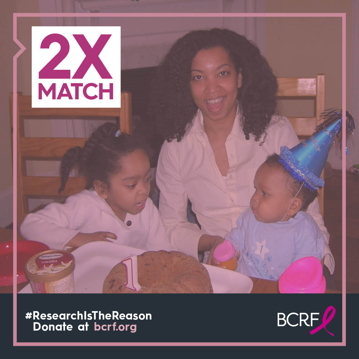 BCRFcure's tweet photo. This Mother's Day, help us ensure breast cancer research breakthroughs are there for moms like @TraceyBaptiste, who was diagnosed at just 38. Until midnight tomorrow at https://t.co/5l5apJunR9, your gift to lifesaving breast cancer research is matched one-for-one, up to $40,000. https://t.co/45ASNCcDpb