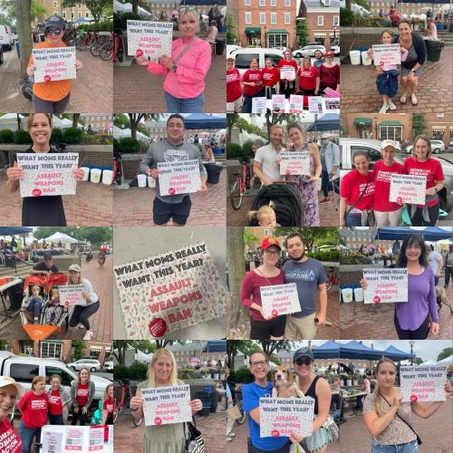 KellyLJ1's tweet photo. I’m a @MomsDemand volunteer and for #MothersDay I don’t need flowers, I need Congress to reinstate the bipartisan assault weapons ban. Thank you @RepDonBeyer @MarkWarner @timkaine for cosponsoring legislation that will save lives. Text #FedUp to 644-33 to contact your lawmaker. https://t.co/MXG8RWPjzW