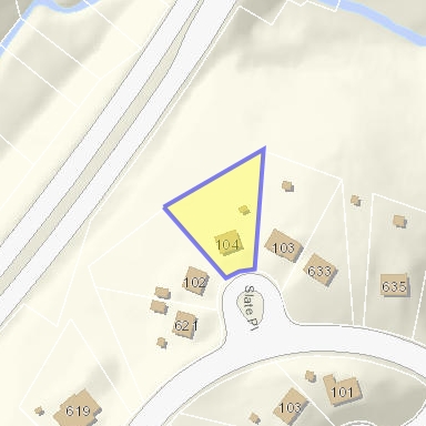 104 SLATE PL, sold on 2023-05-11 for $222,075. Zoned PUD, assessed at $348,500. $185 per square foot. Last sold in 1993 for $93,300.