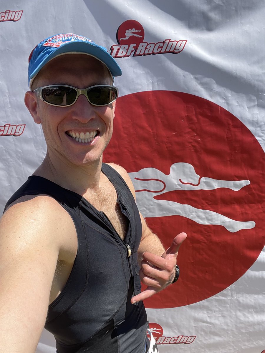 adamkaplan22's tweet photo. Scenic, fun and hot Olympic distance triathlon this AM.  Didn’t feel super fast, but shaved 7 min from last year!  (2:43 vs 2:50).  🏊‍♂️🚴‍♂️🏃🍻 https://t.co/vl4YjXC4bJ