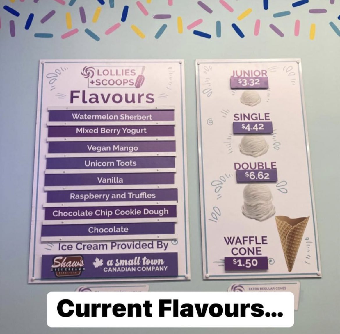 KyraNGillis's tweet photo. Got to tell you about this🍦
Lolli & Scoops is a new candy store in Manotick. You must visit! Usually I don’t go for the kid variety…but Unicorn Toots? Had to try it and it was so good! https://t.co/AjUcuXt5I2