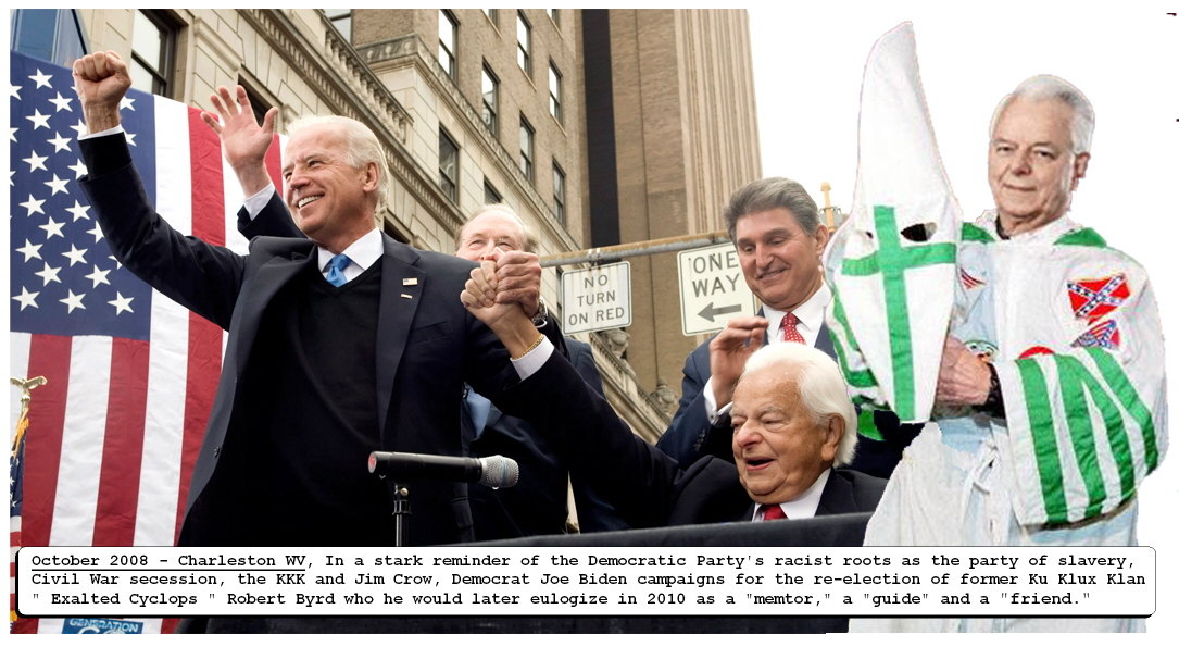 @CitizenFreePres #justsayin'... With regard to the #racist #JoeBiden as it panders to #Howard graduates , that not so long ago he campaigned to re-elect former 'Exalted Cyclops' of the #KKK #RobertByrd (#WVsen) in 2008 & eulogized the #KuKluxKlan'sman in 2010 as 'a guide, a mentor and a friend.'