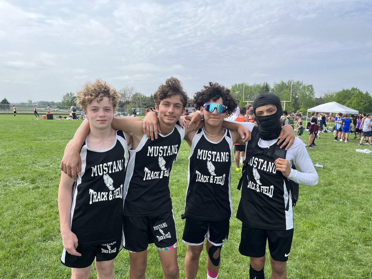 7th grade boys 4x100 relay going to state with a time of 51.46!!! 

Alex Arevalo, Hughston Walker, Isaiah Ortiz, and Brayden Patel