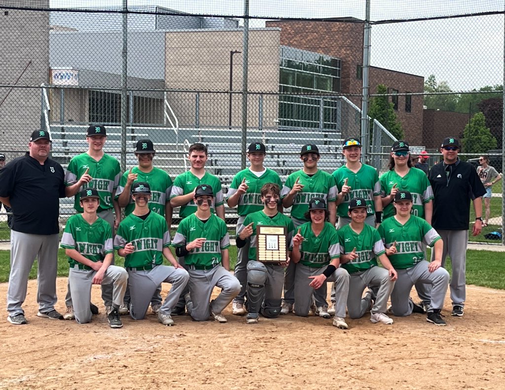 JdotGolden's tweet photo. .@DwightBaseball is back-to-back Tri-County JV Conference Champions! Great job fellas! https://t.co/U2hs6OprNk