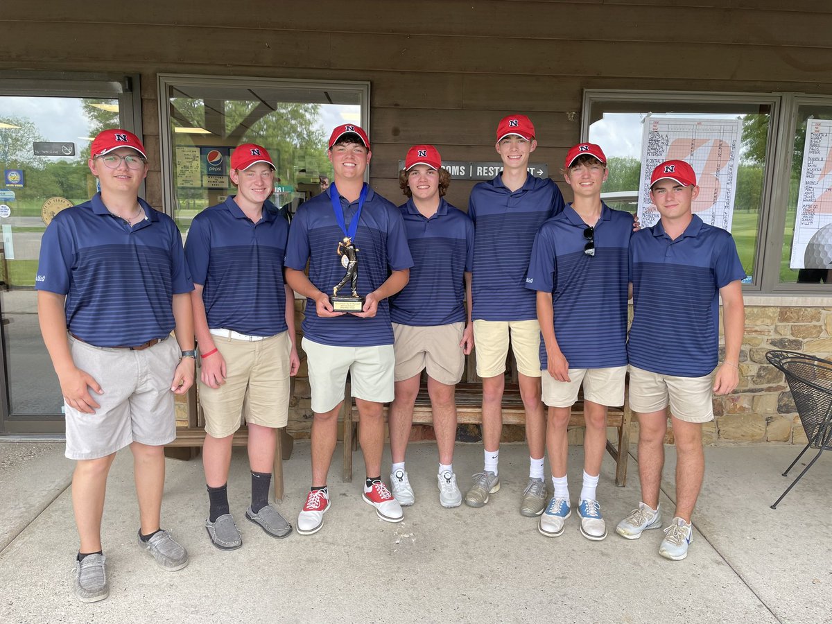 THNorthSports's tweet photo. Golf ⛳️ 

Congratulations to our Boys golf team for winning the Patriot Invitational today!

Cole Higham was medalist winner today! https://t.co/CYEp5BSjD1