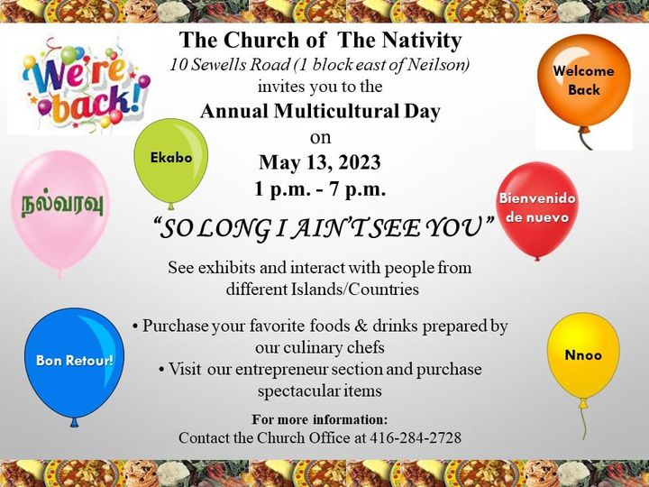 42_voices's tweet photo. Don't miss it #Malvern. Multicultural Day event till 7pm today at the Church of The Nativity. Open to all.  If you want to purchase food, gifts, drinks, beauty and health items, etc., please take cash with you! https://t.co/JBHy48ZFL3