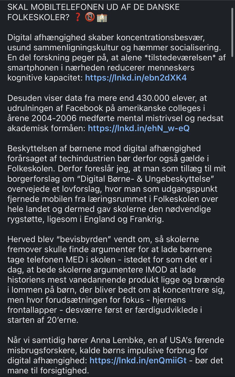 Dr. Imran Rashid (@drimranrashid) on Twitter photo JA TAK til <a href="/DanskIndustri/">DI - Dansk Industri</a> & <a href="/LarsSandahlS/">Lars Sandahl Sørensen</a> for denne klare udmelding! Deltag i meningsmåling om mobiler i skolen her: linkedin.com/posts/imranras… JA TAK til <a href="/DanskIndustri/">DI - Dansk Industri</a> & <a href="/LarsSandahlS/">Lars Sandahl Sørensen</a> for denne klare udmelding! Deltag i meningsmåling om mobiler i skolen her: linkedin.com/posts/imranras…