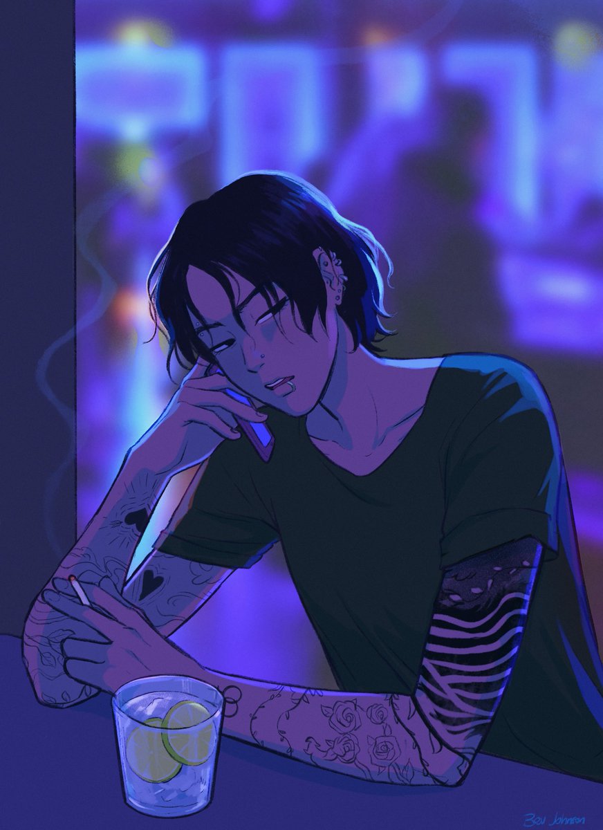 「call your phone and open up my fate caus」|Bev Johnson 🌸のイラスト