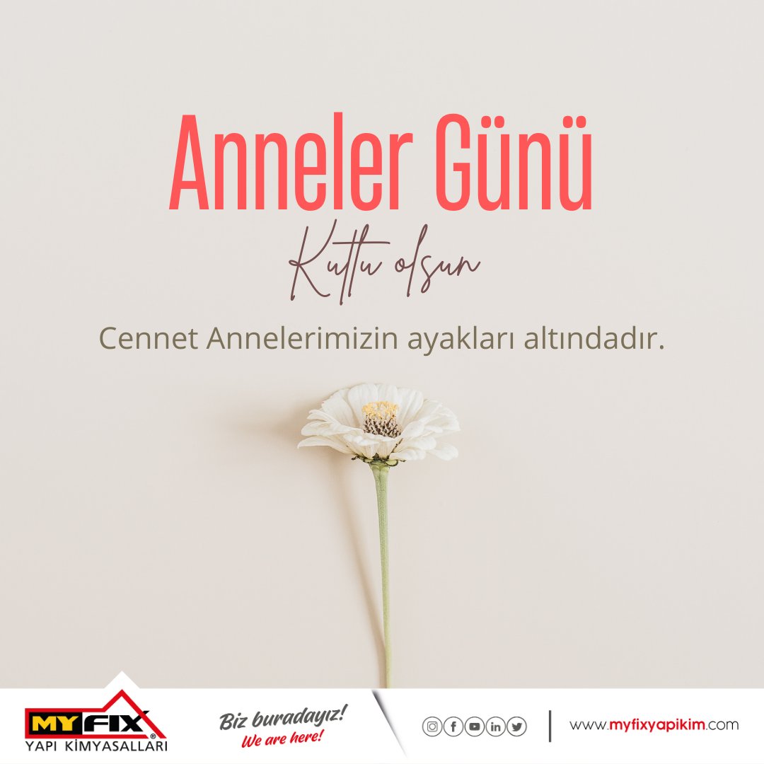 Annelerimiz baş tacımızdır.
Tüm Annelerimizin anneler günü kutlu olsun.
#annelergünükutluolsun #annelergünü #14mayısannelergünü #yapıkimyasalları