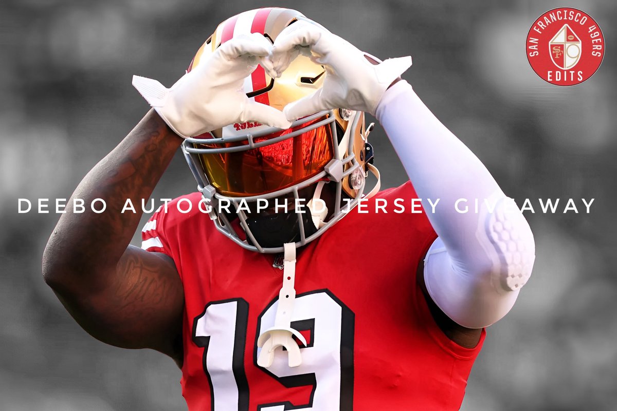 nineredits's tweet image. Don’t know what to get mom? I got you. In honor of Mother’s Day we are giving away an autographed Deebo Jersey. Must be a follower, like and retweet to win. Winner announced tomorrow at 1pm (PST).  #Giveaway #MothersDay2023 #FTTB