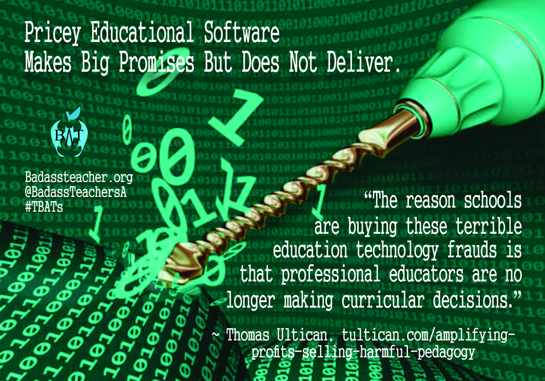 It's easy to fool people who don't understand the technology or how it will be used. And don't ask technical experts or actual teachers. #TBATs <a href="/ColoradoBATsA/">ColoradoBATsA</a> <a href="/OregonBATs/">OregonBATs</a> <a href="/AZBatsA/">Arizona Bats</a> <a href="/NVBats/">NVBATs</a> <a href="/WaBATs_/">Wa Badass Teachers A</a> <a href="/AlaskaBATs/">AlaskaBATs</a> <a href="/hawaiibats/">@HawaiiBATs</a> <a href="/CaliBats/">Cali Bats</a> 
Respect Teachers &amp; their expertise!