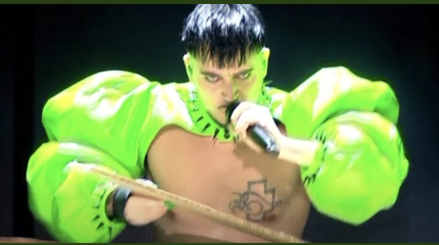 If you have 8 pairs of pants up those sleeves we'll cha, cha, cha, cha, charge you #Eurovision