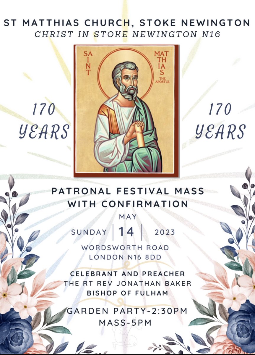Please note there will be no Mass tomorrow morning, Mass will be at 5pm.
