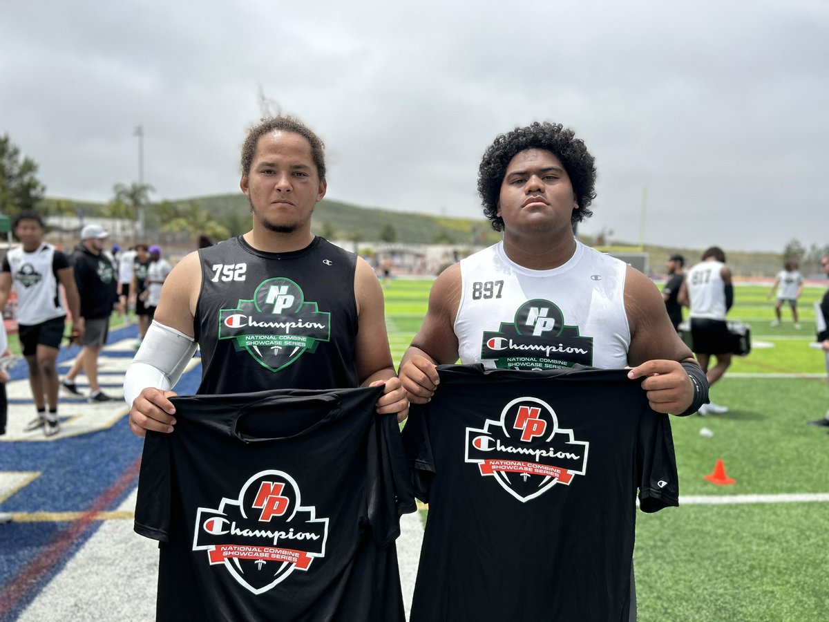 ‘25 Centennial OL Drew Hill and Mater Dei ‘26 DL Tomuhini Topui took home MVP honors in the trenches
