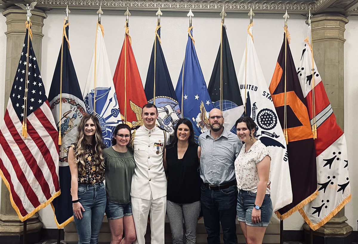 CSM_Mac's tweet photo. So proud of our Nephew Justin-graduated from @virginia_tech and will Commission in the @USNavy! Anchors away and all that….but Go Army, Beat Navy! https://t.co/GCkDSpqd98