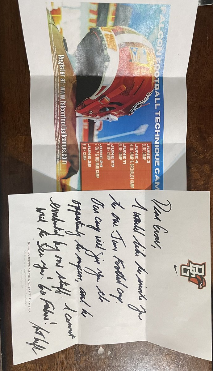 Grateful for the invite <a href="/BG_Football/">BGSU Football</a>!!