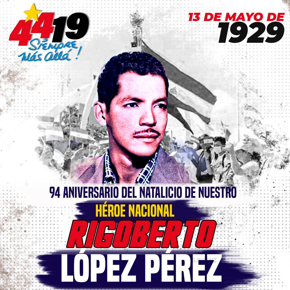 elasquezv59's tweet photo. Este 13 de mayo el Pueblo de Nicaragua saludan el 94 aniversario de su Natalicio.
#UnidosEnVictorias
#RigobertoPresente @lestradc @lfslnvb2017 https://t.co/U6PTVbyLwj