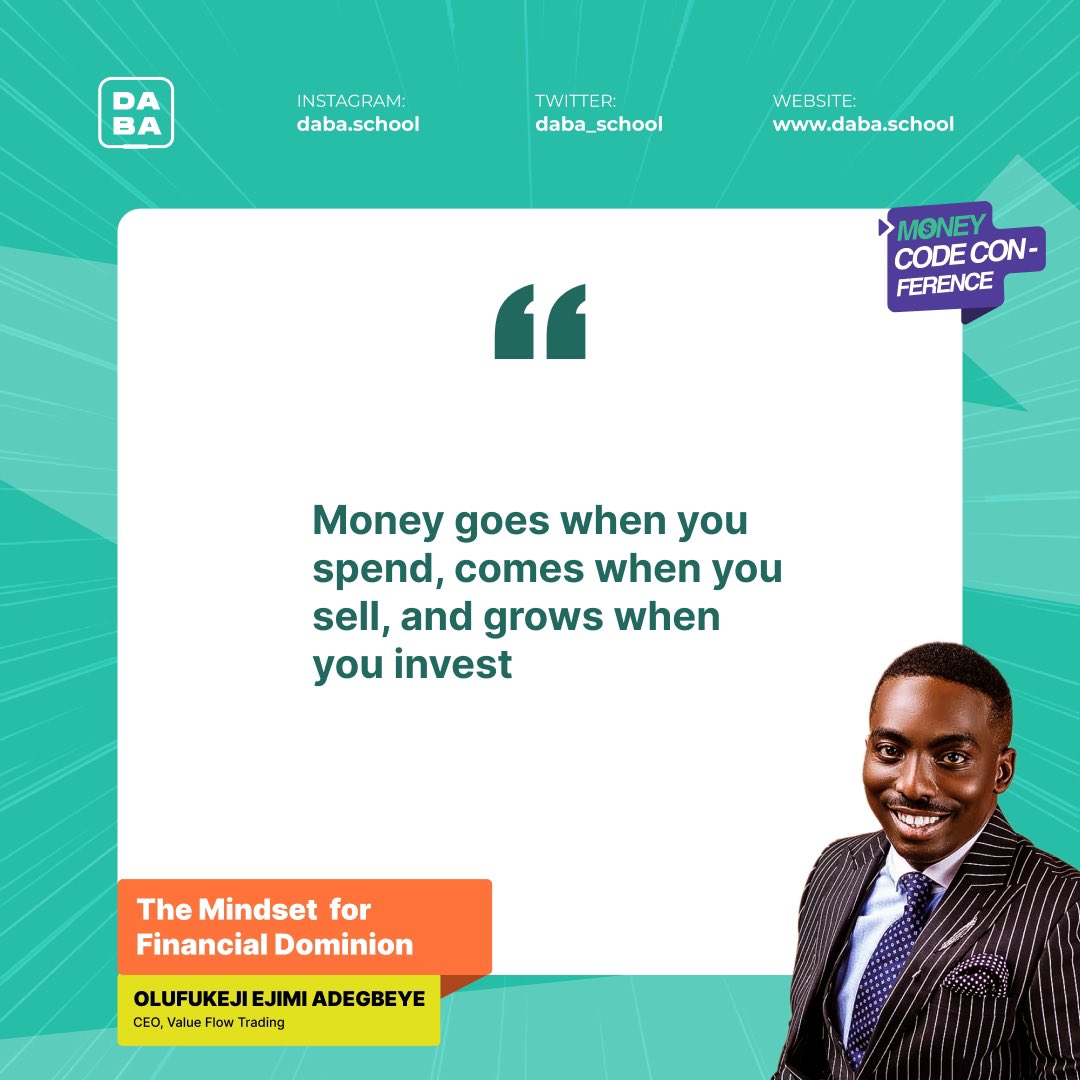 daba_school's tweet photo. DAY II
Highlights from our first teacher!
The best money mindset teaching you’ll ever hear!🔥
#DABAis4 #MCC2023 #MoneyCodeConference https://t.co/7YrzsWQXhe