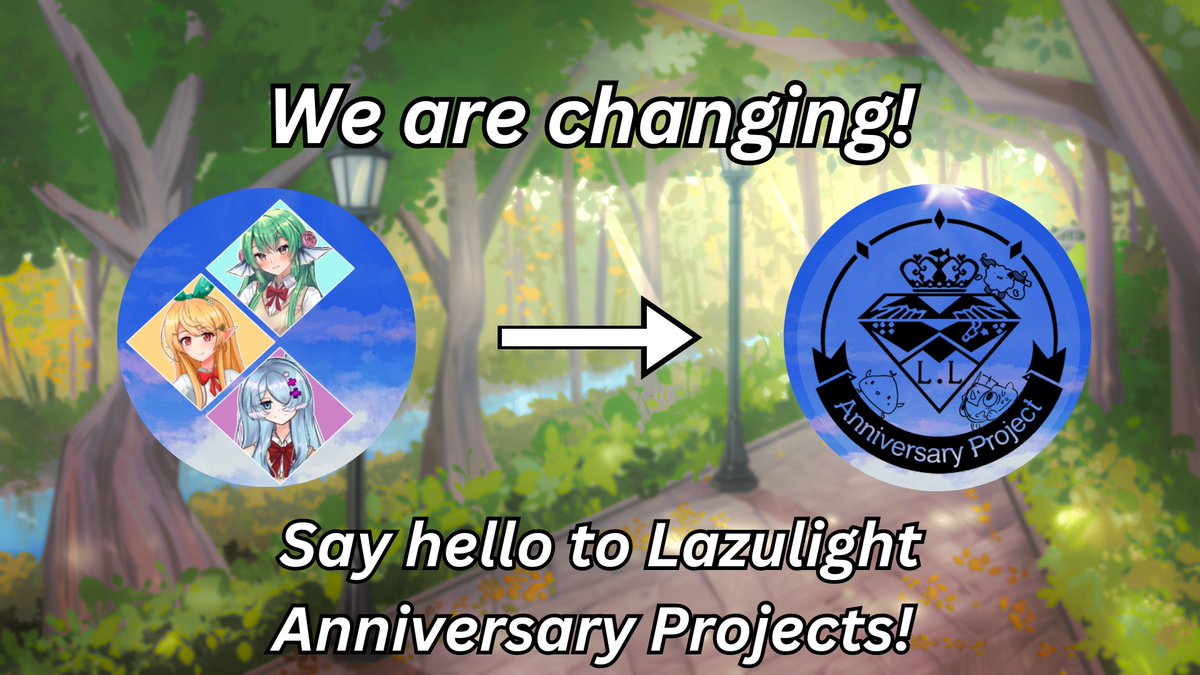 LazuAnniProject's tweet photo. Hello everyone! 

We would just like to let you all know that our accounts dedicated to the Lazulight Fan VN will now transition into a more general account for announcing Lazulight anniversary projects, and to share fan projects! 

1/2 https://t.co/POPZLHknBa