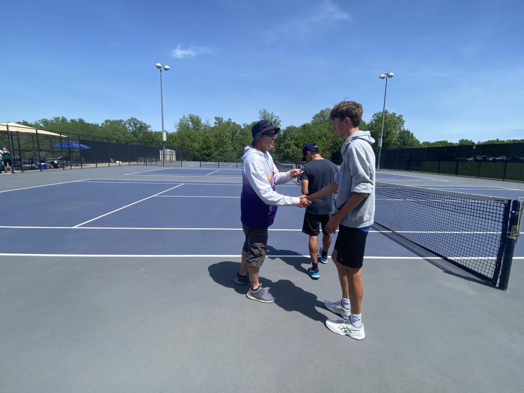 DeSotoTennis's tweet photo. Another long day at State tennis and it was great to be playing day 2. Worn out and cramping at the end, Colton/Cael finish as medalists in 12th place. #hardware #nomobility #longdrivehome https://t.co/wIIVQJ8ops