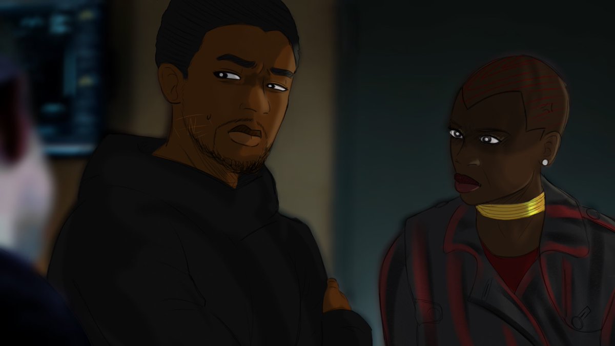 fetch4thesedogz's tweet photo. Side eye and blank stare.
#TChalla #Okoye #agentross https://t.co/juLOd3uOQA
