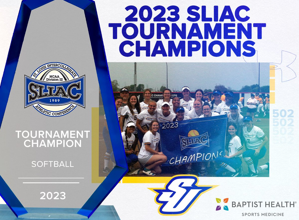 PARTY IN PEORIA!

Spalding softball wins the program’s first SLIAC Tournament Championship with a 9-1 victory over Fontbonne.

#SLIACtion #d3sb